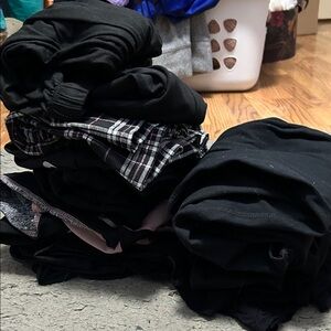 Bundle of leggings and skirts